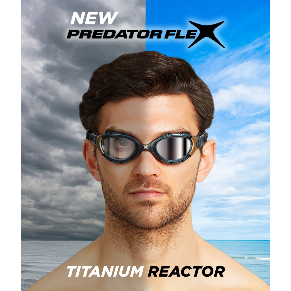 Zoggs predator flex cheap titanium reactor swimming goggles