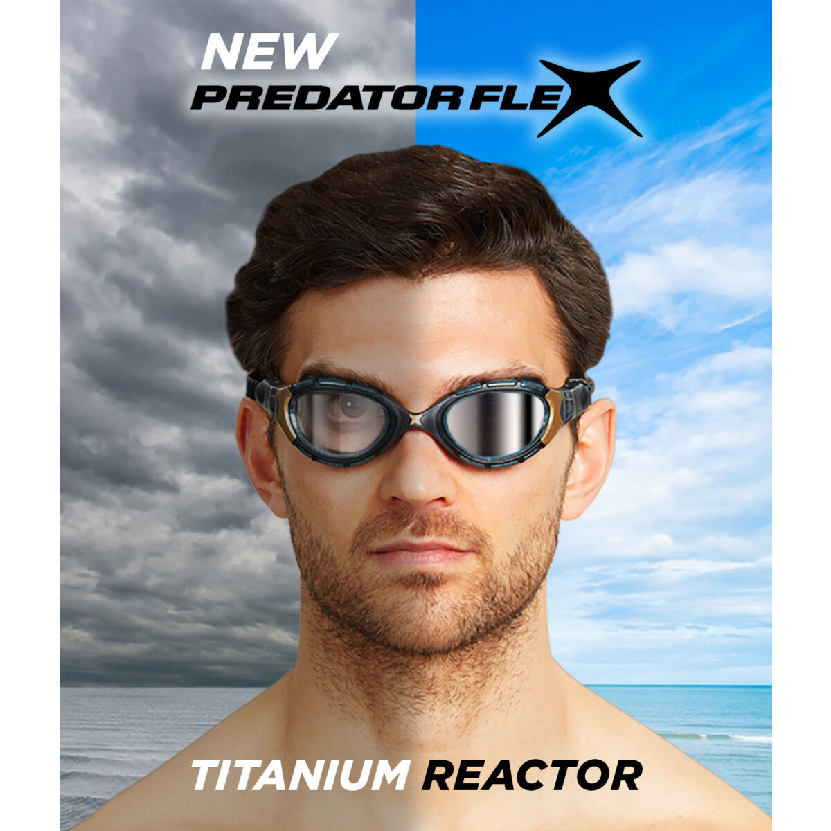 Zoggs Predator Flex Titanium Reactor Swim Goggles