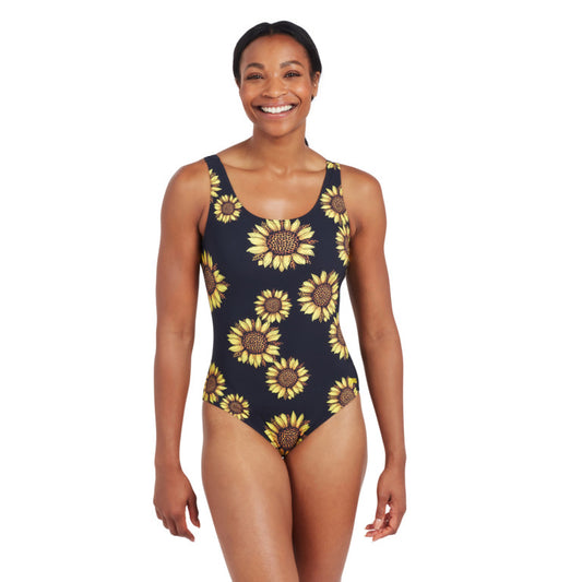 Zoggs Rise and Shine Women's Ecofeel Scoopback Swimsuit