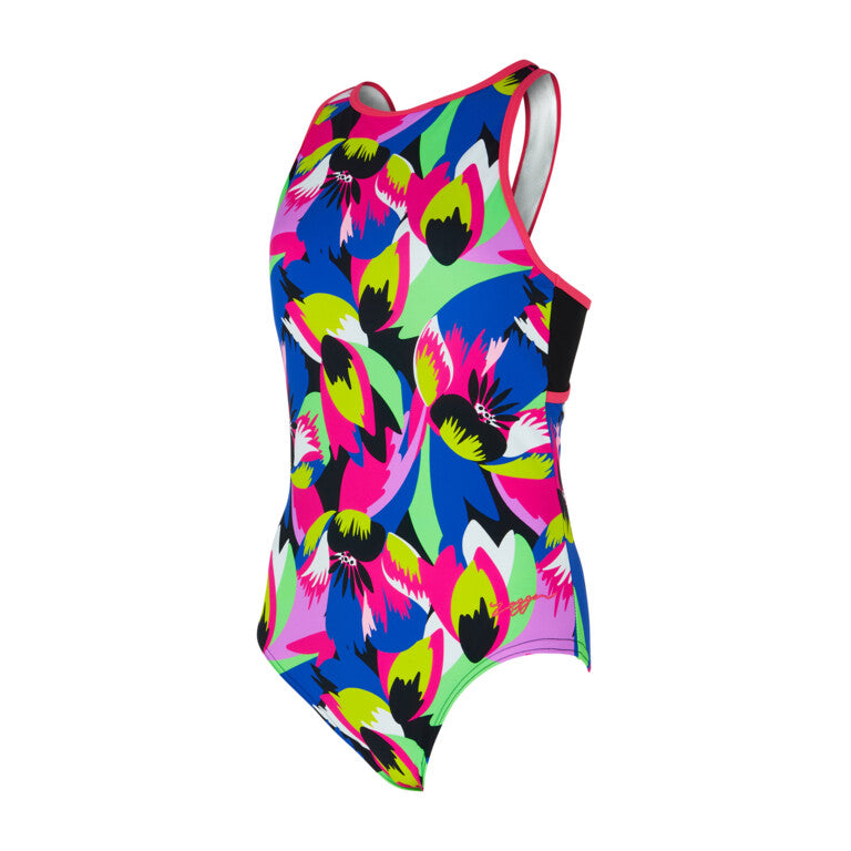 Zoggs | Swimwear | Crossback | Flourish Pink | Womens