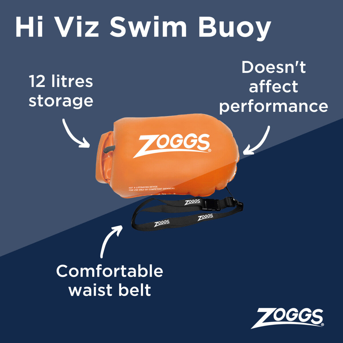 Zoggs Hi Viz Swim Buoy Orange