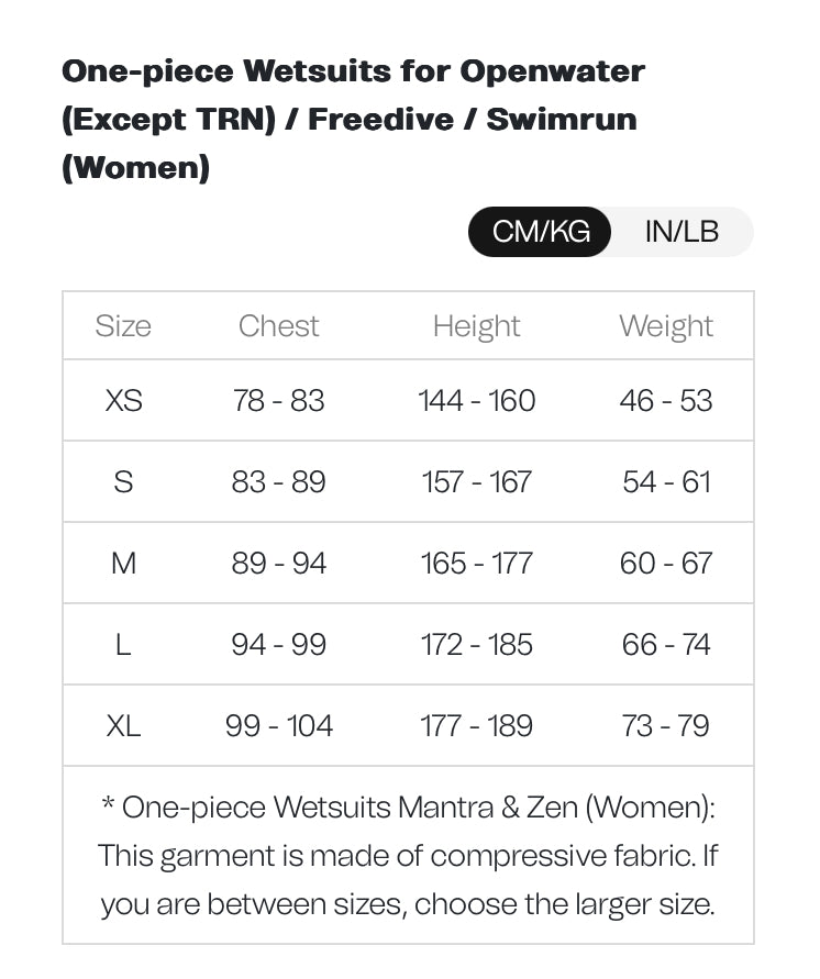 Orca Mantra Swimskin Women's Freedive Wetsuit