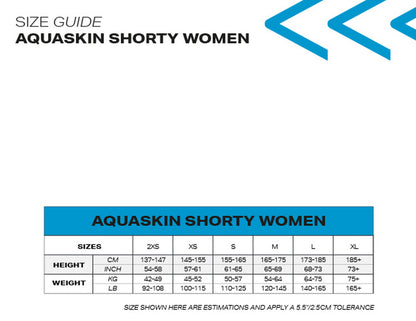 Aquasphere | Open Water Wetsuit | Aquaskin Shorty V3 | Womens