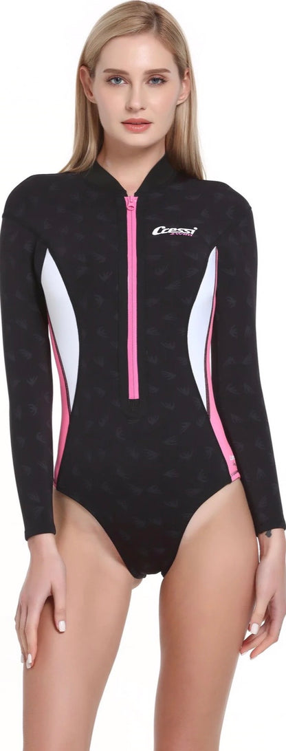 Cressi | Open Water Wetsuit | Termico Shorty Long Sleeve Swimsuit | Womens