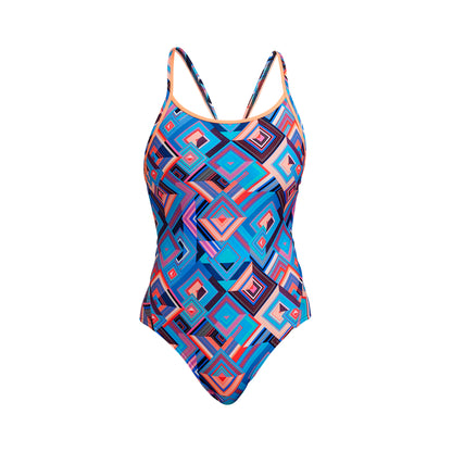 Funkita Boxed Up Women's Diamond Back One Piece